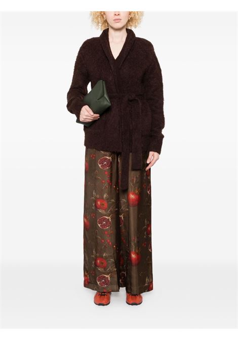 cardigan donna marrone scuro UMA WANG | UK7176UW690